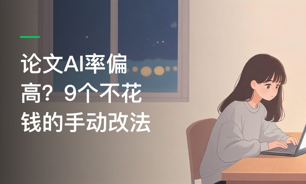论文AI率偏高？9个不花钱的手动改法